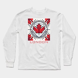 London Ontario Canada Flag Long Sleeve T-Shirt